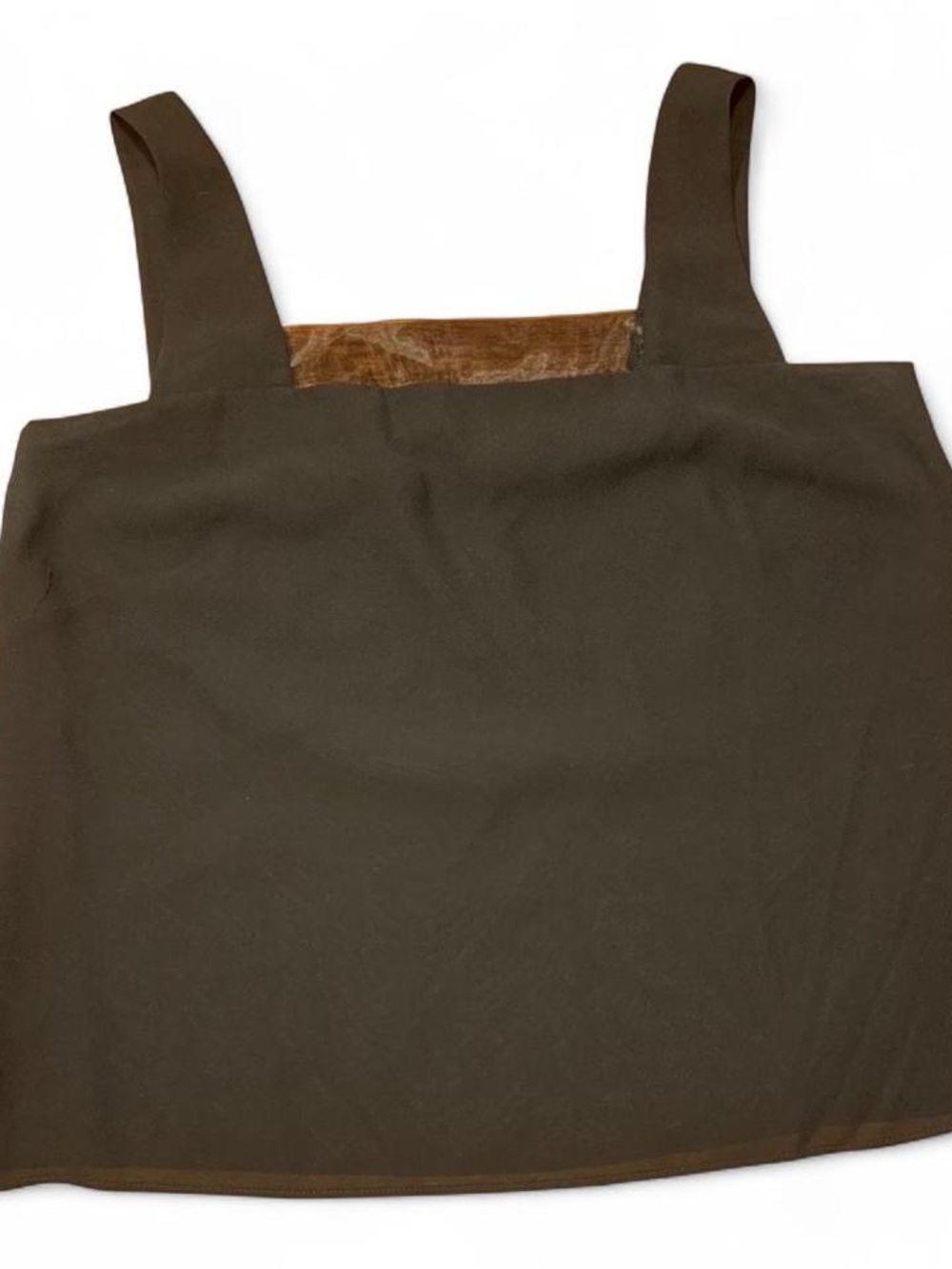 Black Square Neck Tank Top